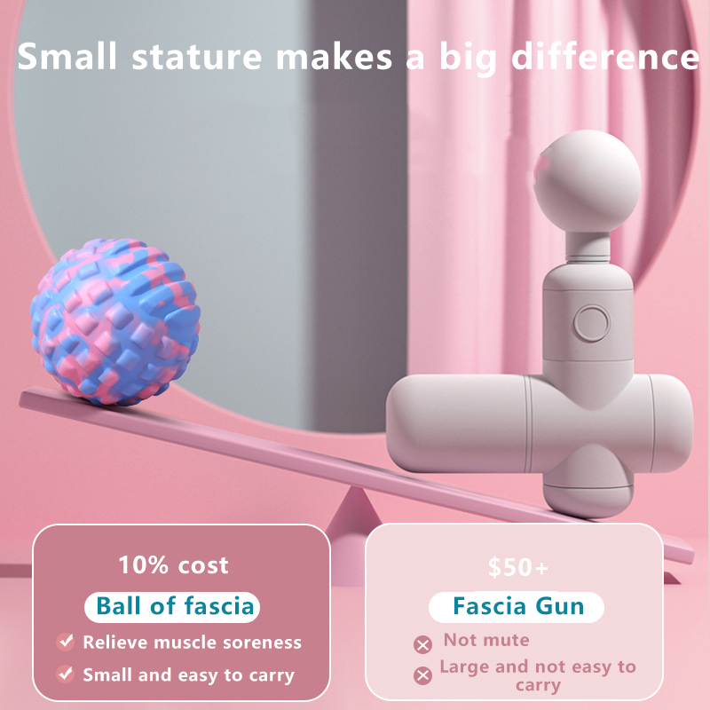 Diâmetro leve da bola da fáscia do relaxamento do corpo da aptidão 7cm material de tpe da bola da massagem da ioga