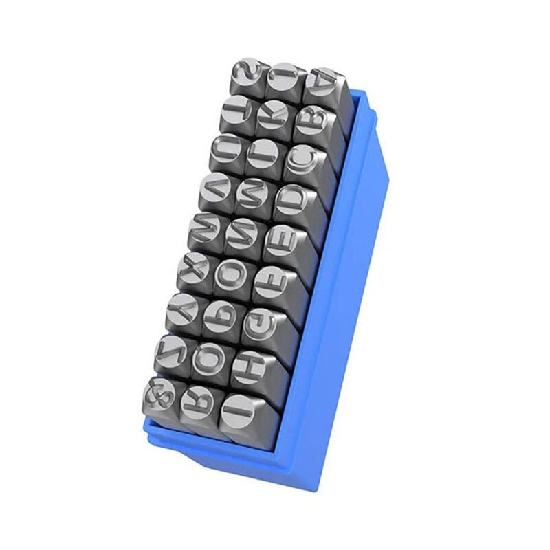Numbers Alphabets Printing Tools Handmade Carving Embossing DIY Craft Jewelry Gold Silver Leather Steel Die Punch Stamp