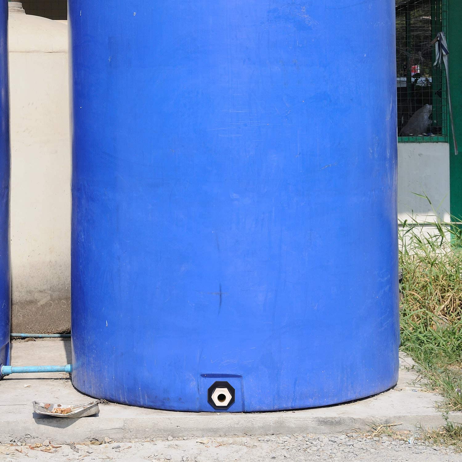 3/4 Inch PVC Bulkhead Fitting and Garden Hose Adapter Kit for Rain Barrels Aquariums Water Tanks Plastic