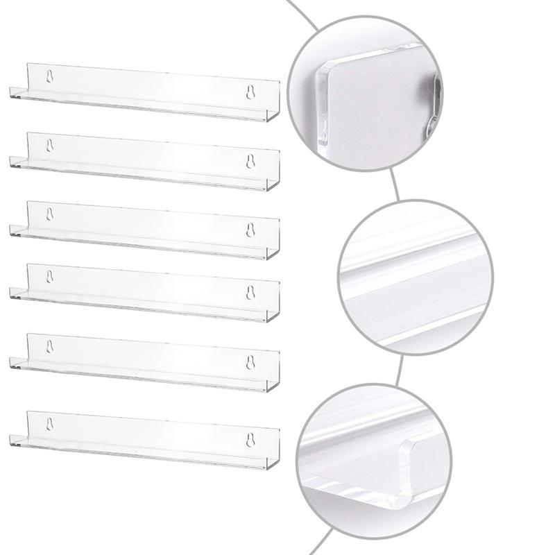 Présentoir mural pour vernis à ongles, 1 Set/6 pièces, présentoir pour cosmétiques