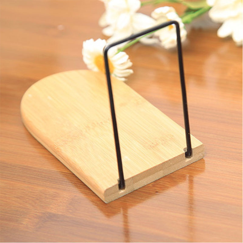 Handige houten ijzeren boekensteunplank Desktop boekensteunhouder Benodigdheden Accessoire Briefpapier Boekensteunen voor tijdschrift Eenvoudige stijl