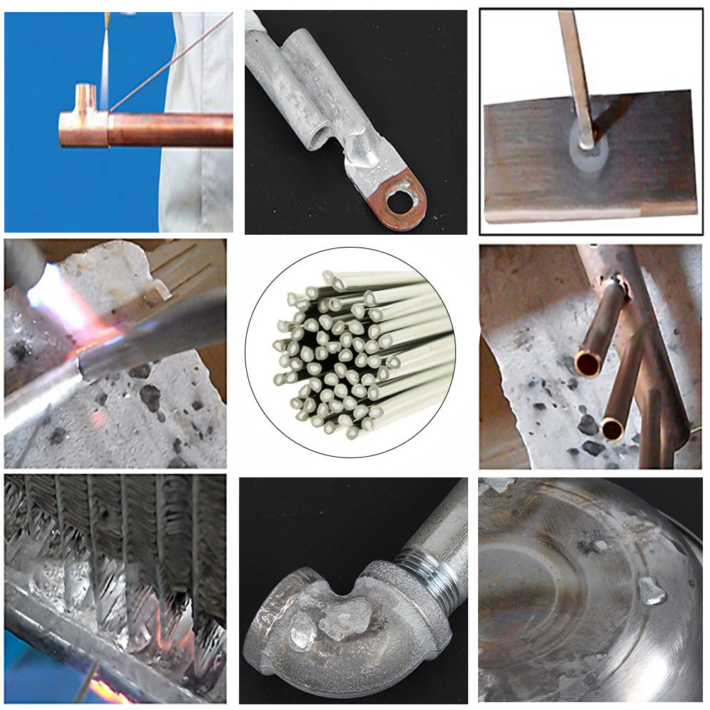250/330/500mm Low Temperature Simple Welding Rods Easy Melt Aluminium Flux Cored Welding Electrodes Wire Solder For Aluminum
