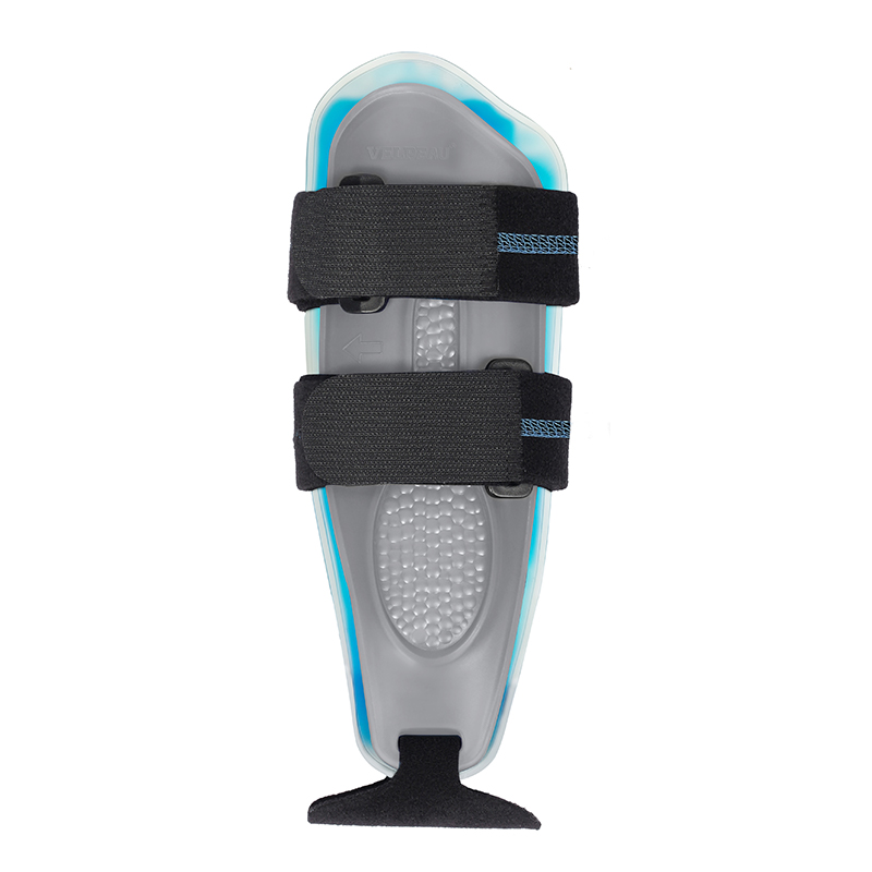 VELPEAU Support d'attelle de cheville à étrier pour fixer les pieds, la fracture de la cheville et l'entorse du pied, attelle réglable et deux styles au choix: Transparent