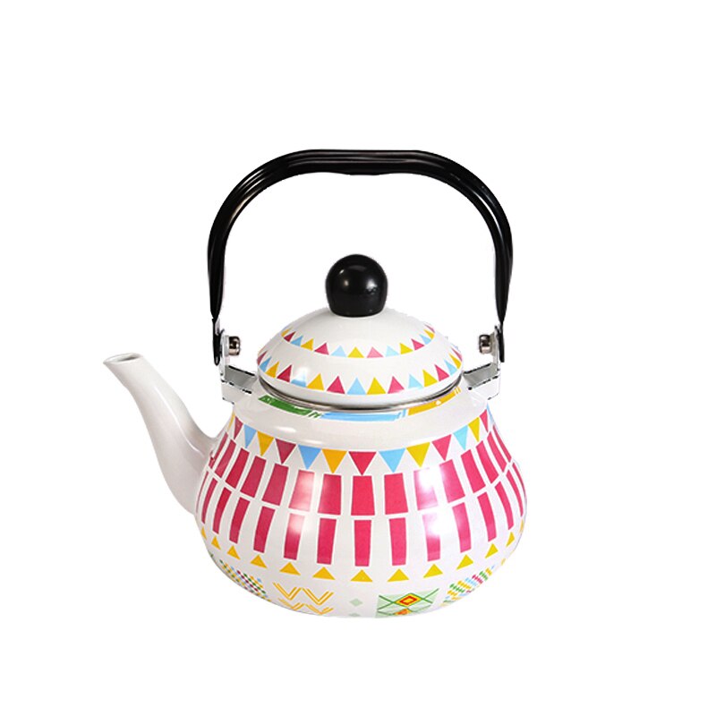 Japanese porcelain enameled handmade enamel kettle cold water tea pot electromagnetic furnace gas enamel teapot 1.5-2.5L: 1.5L / 5