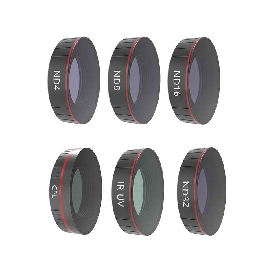 TENENELE Filtro di Vetro Ottico Per DJI Osmo Action UV CPL ND/4/8/16/32/ 1000 Filtri Per Osmo Obiettivo di Macchina Fotografica di Azione di Sport Accessori: CPL UV ND 4 8 16 32