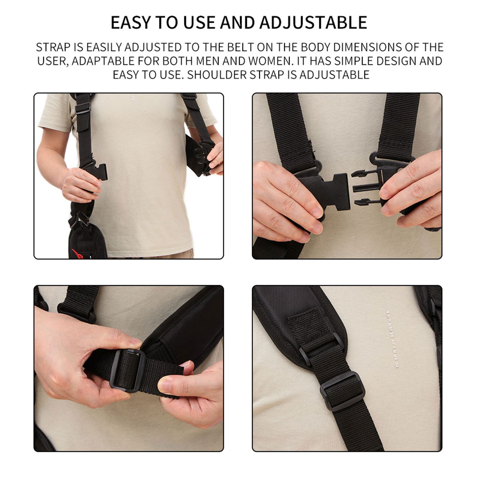 Trimmer Schouderriem Nylon Verstelbare Zwart-Side Opknoping Universele Maaier Cropper Riem Voor Grastrimmer Tuin Borstel Cutte