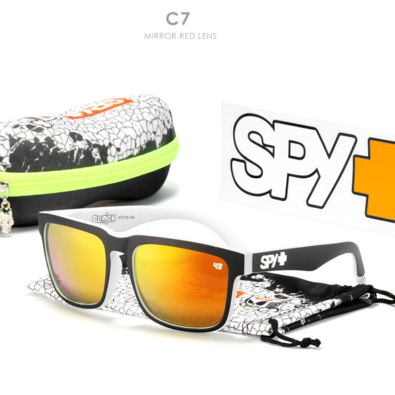 Roer Gepolariseerde Zonnebril Mannen Klassieke Vierkante Unisex Zonnebril Ken Block Met Originele Doos Gelukkig 43 Lense: C7