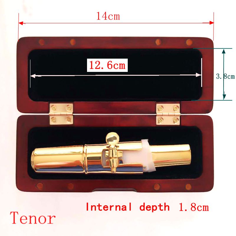 Utmerket munnstykke i massivt tre, bb tenor saks, metall