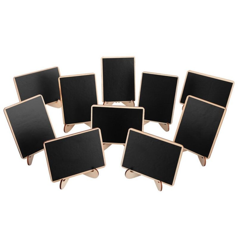 Wedding Party Message Board Small Wood Blackboard Shop Window Decoration Display Board DIY Props 10PCS Party Supplies: 1