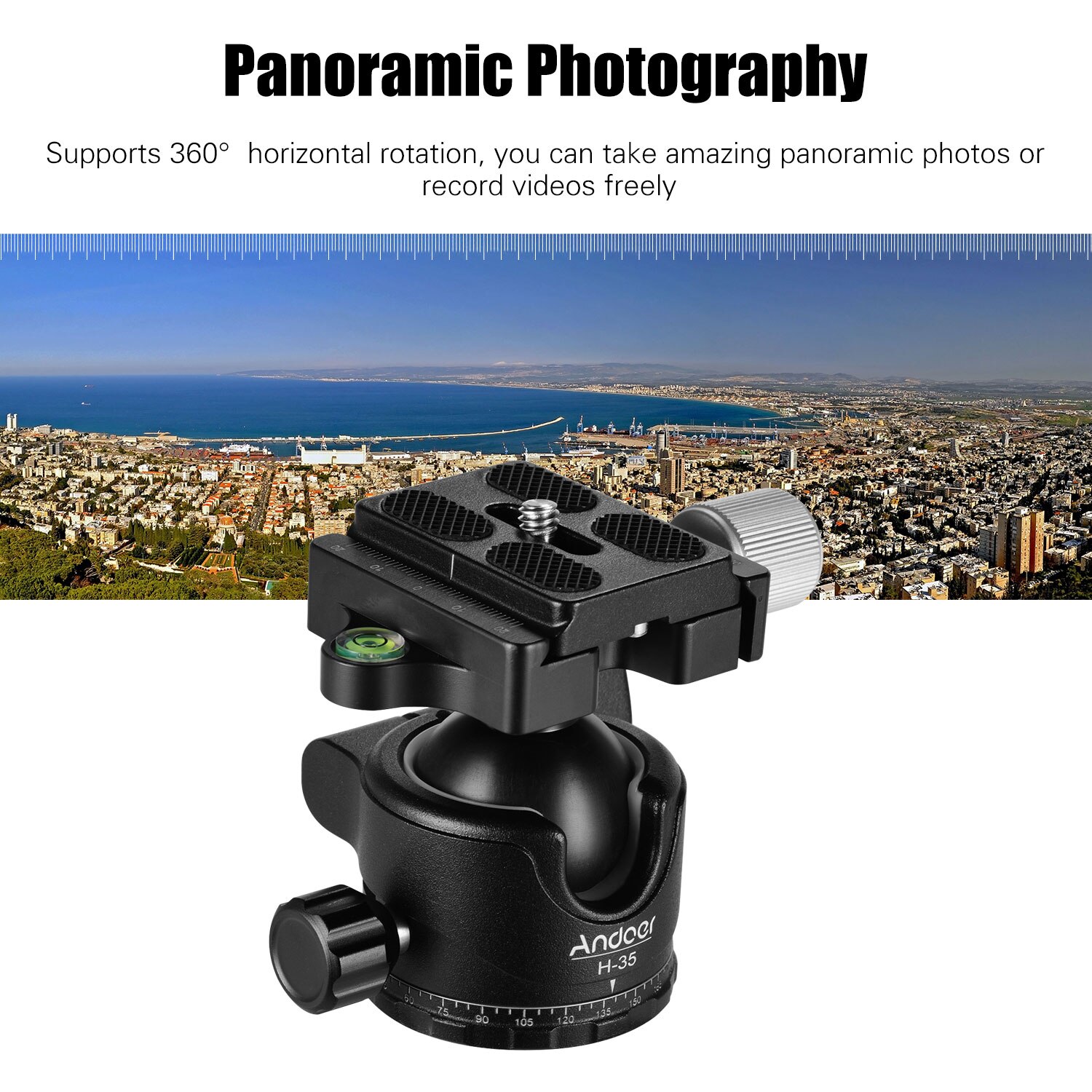 Andoer Panorama Tripod Ball Head Ballhead Mount Ad Grandado