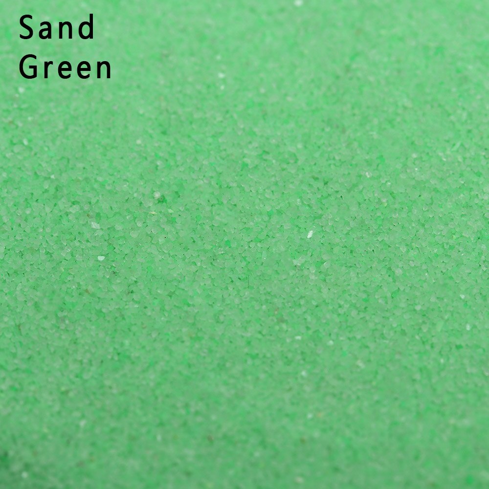 1 Bag Micro Landscape Sand Mini Stone Miniatures Terrarium Ornament Garden Aquarium Figurine Miniatures Garden DIY Accessories: sand green