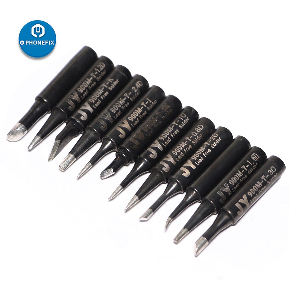 10pcs/lot Lead-free Soldering Iron Tip Pure Copper 900M-T Soldering Iron Tip Welding Head BGA Soldering Tools