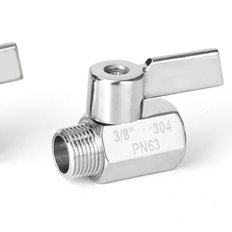 304 Stainless steel Mini Ball valve 1/8 1/4 3/8 1/2 3/4 / 1 NPT BSP Female male thread for water oil acid 2 way ball valve