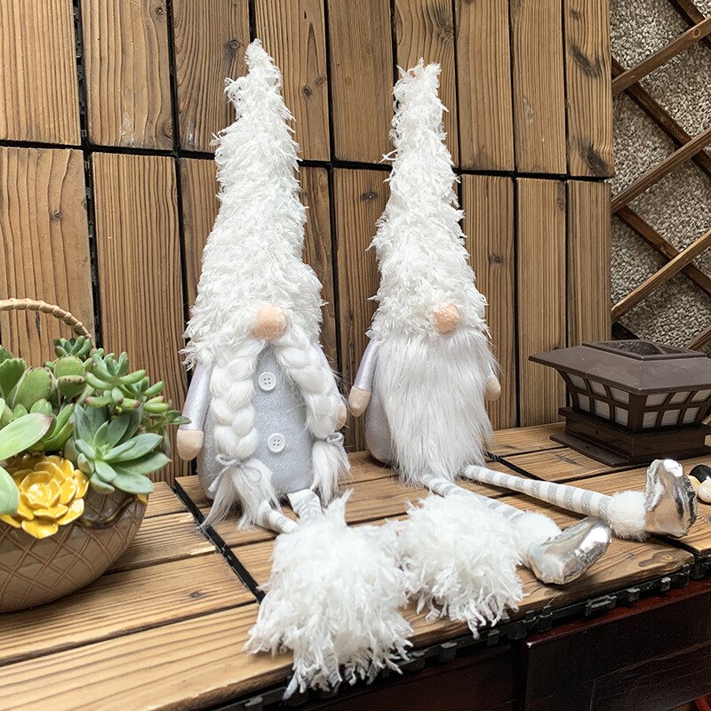 Christmas Old Man Plush Toy Doll Handmade Nordic Elves Christmas Decoration Christmas Party Faceless Doll