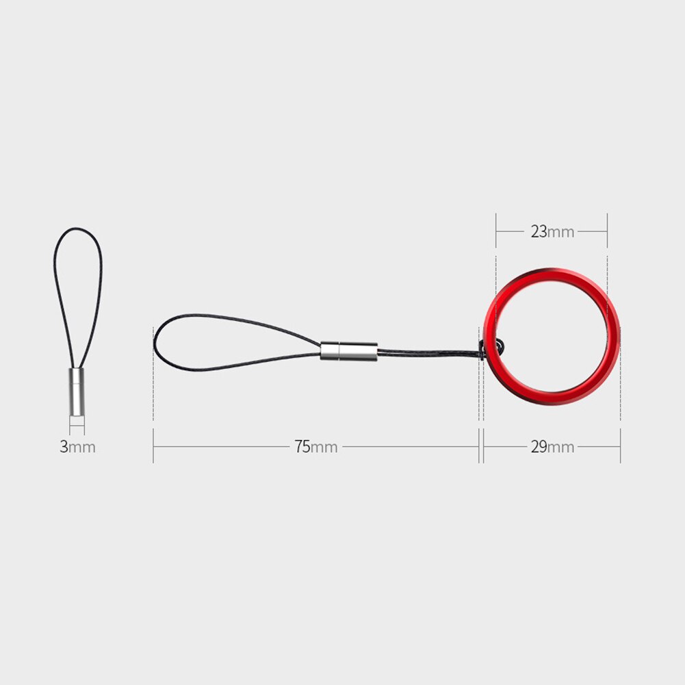 Universal Mobile Phone Finger Ring Lanyard Detachable Mobile Phone Straps Ring Loop Strap DIY Phone Hanging Rope Strap Lanyards