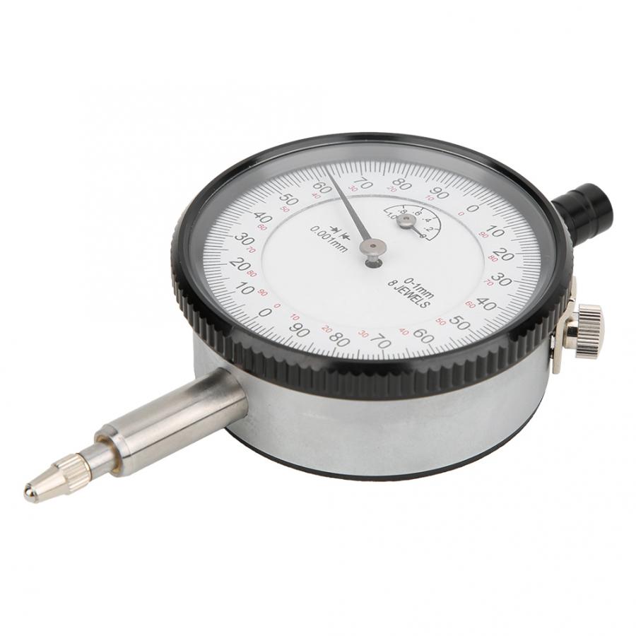 Messuhr anzeige Zifferblatt Bohrung Messgerät 0,001mm 0-1mm Mikrometer Messgeräte 8 Juwelen Stoßfest Messuhr Messgerät