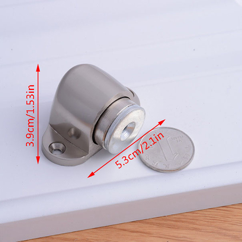 Magnetic Door Stopper Suction Gate Supporting Hardware Powerful Mini Door Stop with Catch Screw Mount Stainless Steel Strong