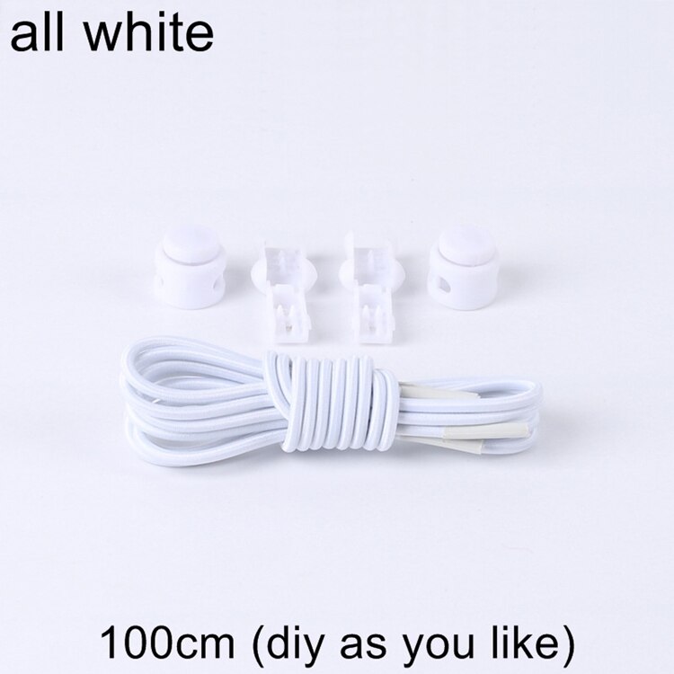 3 Types Elastic No Tie Shoelaces Locking Round Shoe Laces Shoestrings Running/Jogging/Triathlon: 6