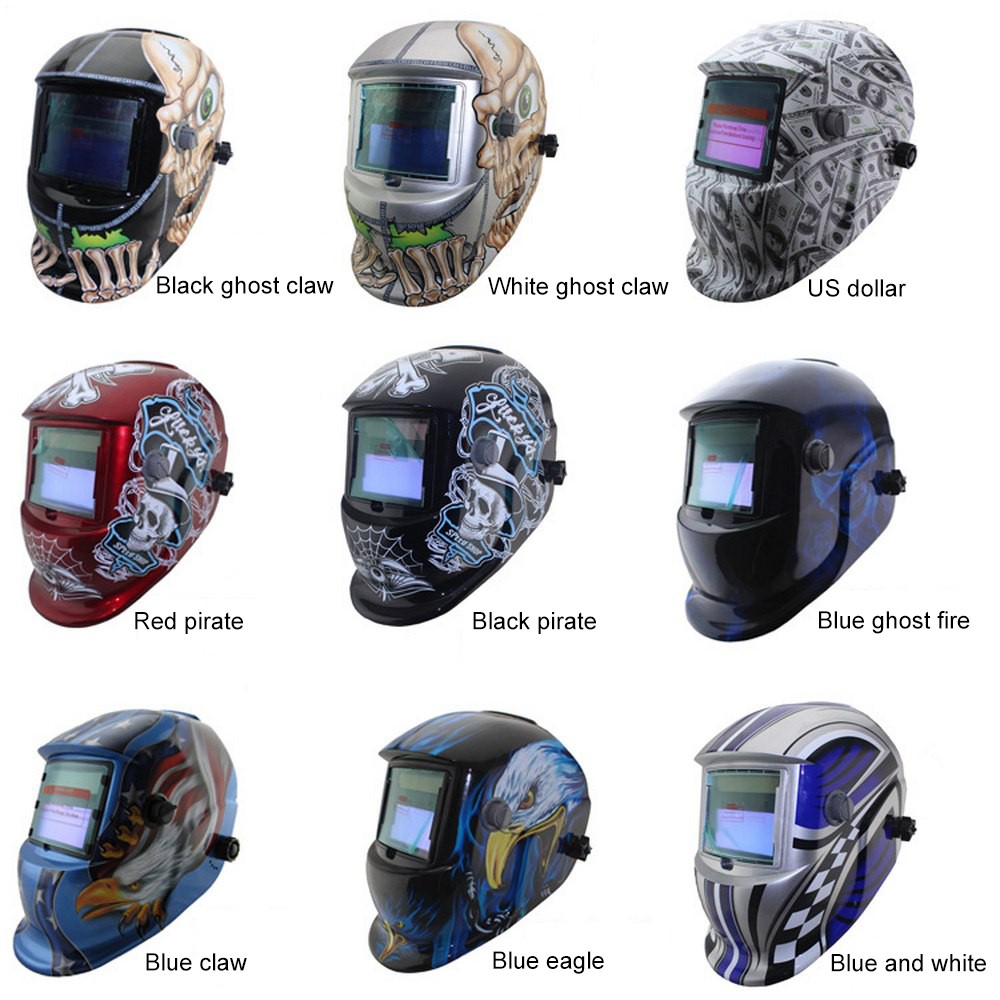 Welding Mask Protective Solar Welding Helmet Automatic Photoelectric Multi-pattern Protective Head Eye Protection Screen Tool