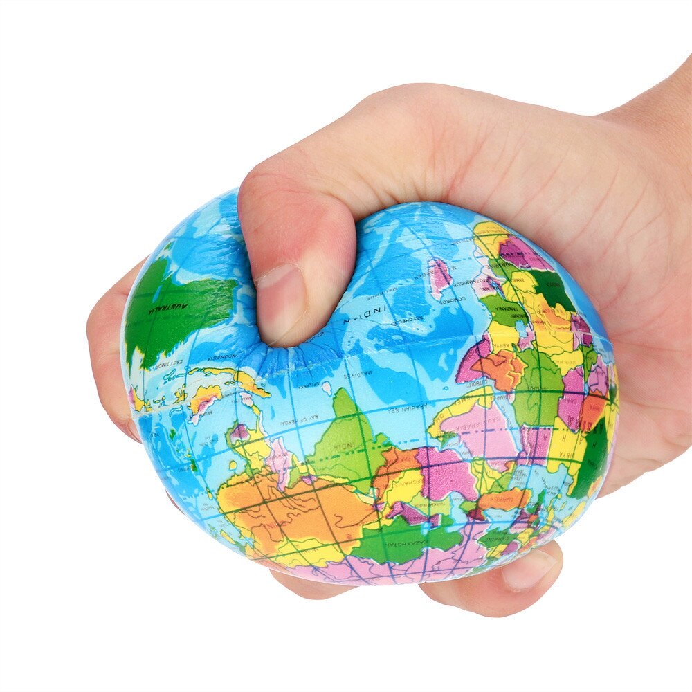 Squis lente augmentation soulagement du Stress carte du monde boule de mousse Atlas Globe balle de palme planète terre balle spongieux jouet
