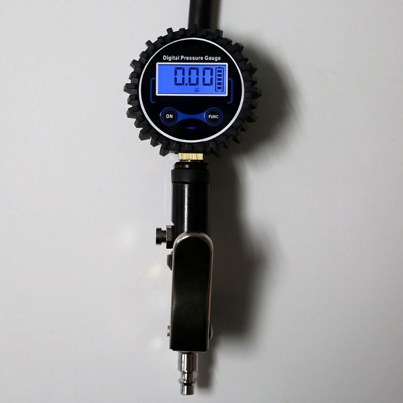 Digital dækpumpe med manometer 200 psi luftpatron til lastbil/bil/cykel