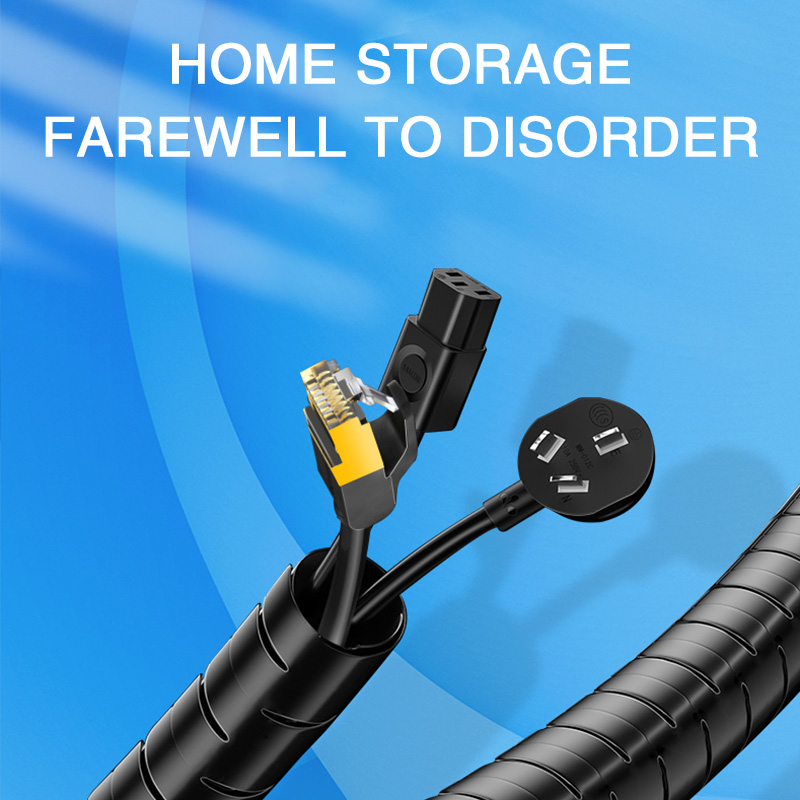 2M 16mm flexibele spiraalkabel draadbeschermer kabelorganisator computersnoer beschermende buisclip organisator beheerhulpmiddelen