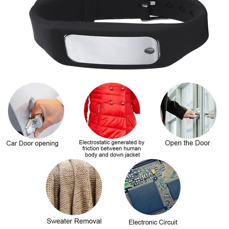 Anti-static Wristband Human Body Static Eliminator Silicone Remove Static Electricity In Car Door And Clothes Bracelet