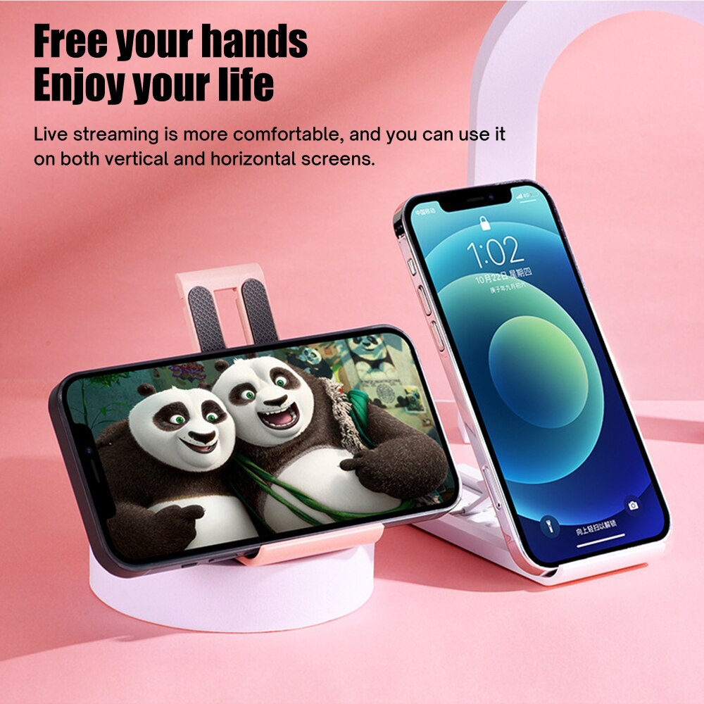 Składany tablet stojak na telefon stacjonarny 6 poziomów regulowany uchwyt na biurko składany uchwyt na biurko dla Xiaomi iPad iPhone Samsung