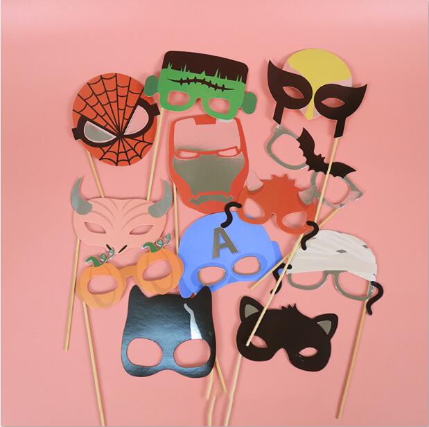 12 pcs Funny Photo Props DIY Selfie Props Decor Wedding Birthday Christmas Graduation Party Photography Flamingo Animal Mask: PH36