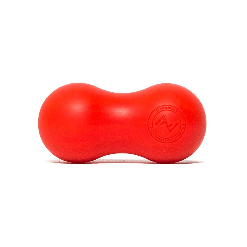 Bola de masaje Plantar bolas tipo cacahuete equipo de Fitness Bola de masaje de hogar relajante músculo mano Meridiana por película bola cuello y S: Red Silica Gel Conjoined Ball