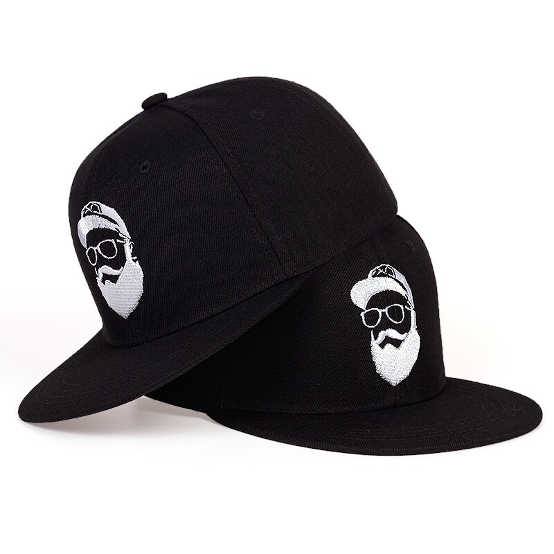 Onkel Bart Baseball Kappe Für Männer Snapback Hut männer frauen wolle Baseball Kappe Knochen einstellbare Trucker Gorras: Black