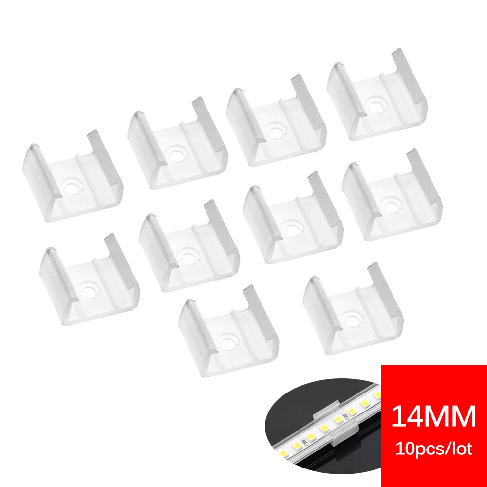 Dc Connector Naar 2pin 8 Mm/10 Mm Gratis Lassen Connector Voor Led Strip: 10pcs14mm Clips