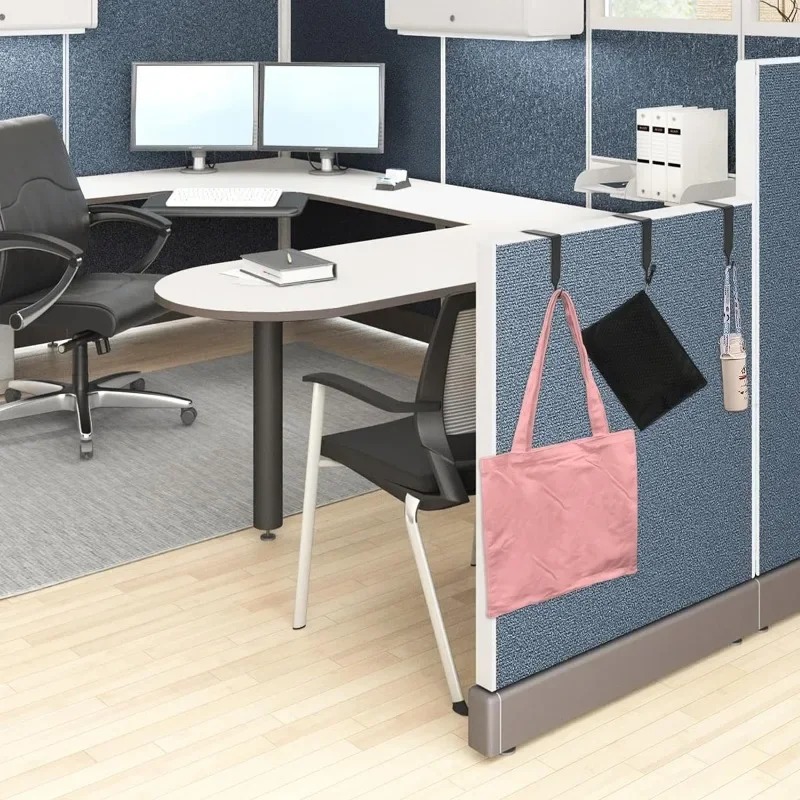 Ganchos de almacenamiento de puerta ajustables, estante colgante de Metal para armario, partición, ropa, sombrero, colgador de toallas, organización de almacenamiento en el hogar, 1/5 Uds.