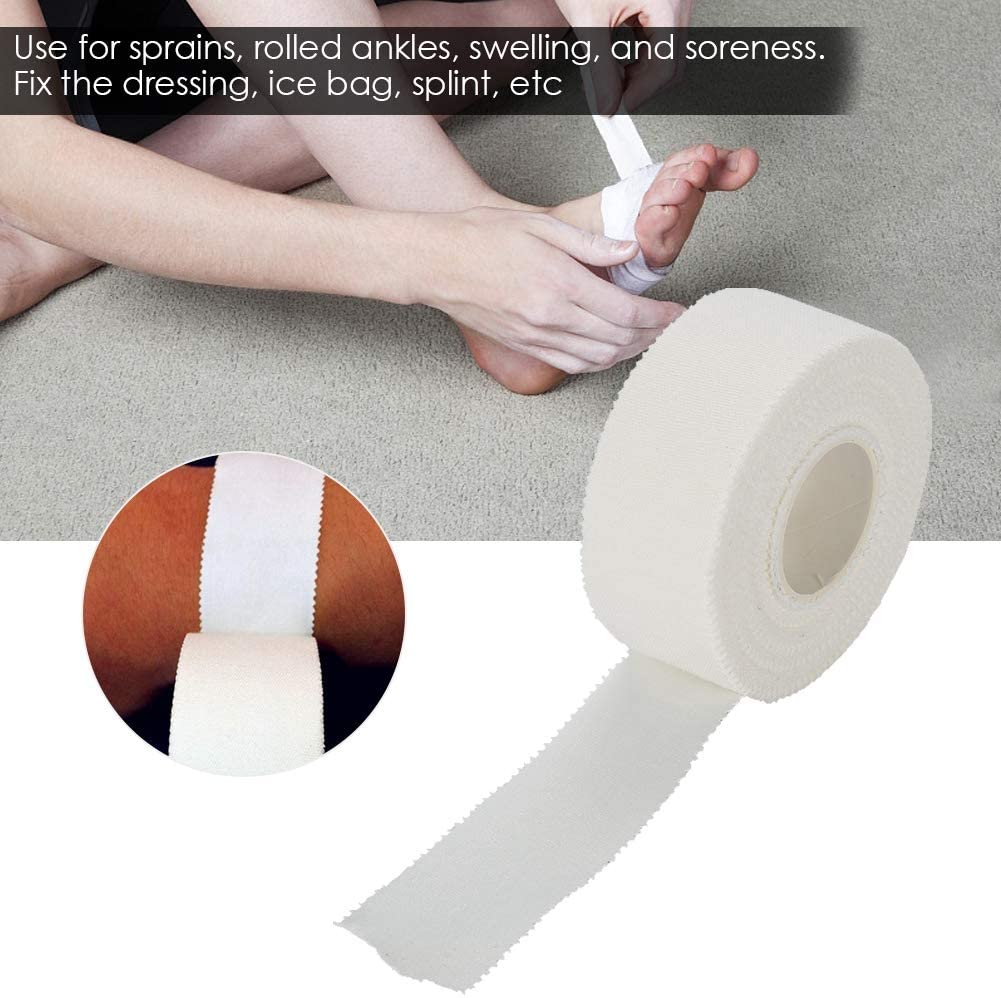 10 Pack 13.7M Katoen Atletische Tape Training Vinger Pols Knie Gewrichten Ondersteuning Tape Scheuren Voor Vleermuizen, tennis, Gymnastiek &amp; Boksen