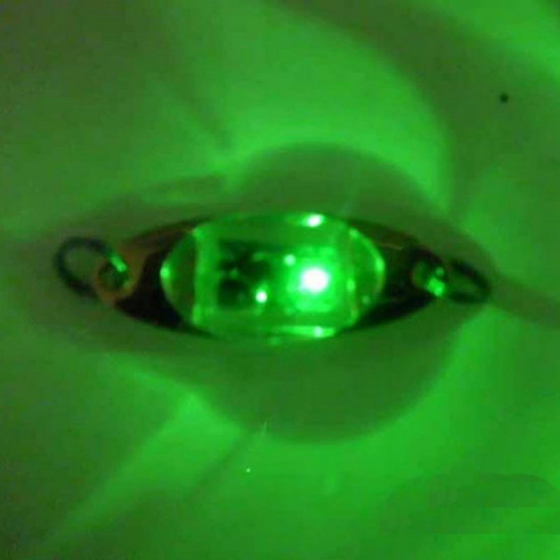 1 stk fishfinder flash lampe fiske lokke lys 6 cm/2.4 tommer led dyb undervands øje form fiske blæksprutte: Grøn