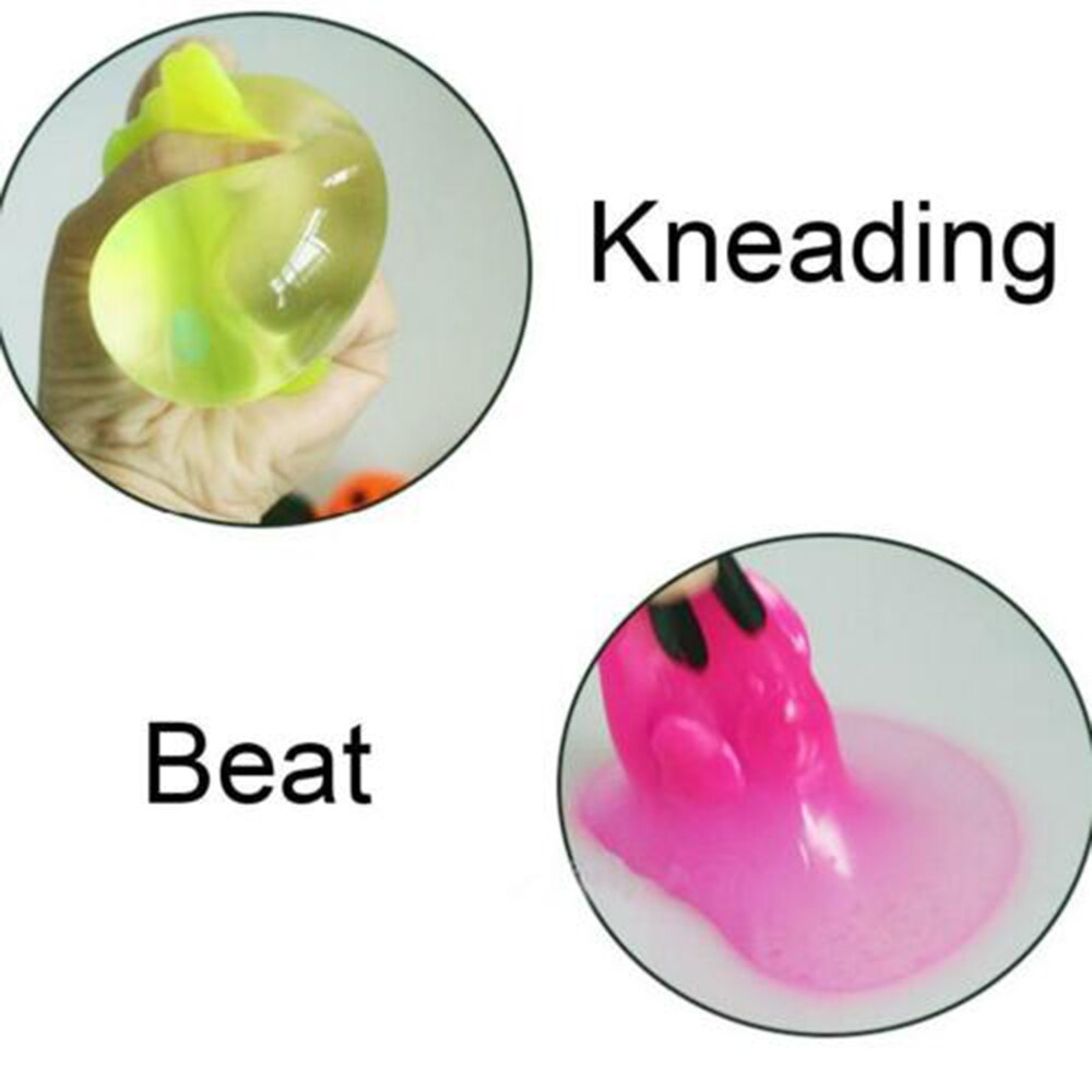 1Pc Squeeze Speelgoed Effen Kleur Varken Anti Stress Splat Water Bal Jello Decompressie Squeeze Speelgoed Ontluchting Sticky Grappige speelgoed