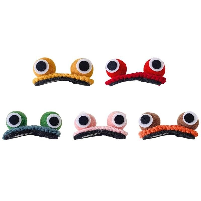 1 pcs Hairpin Frog Eyes Hairpin for Women Bangs Broken Hair Side Clip Sweet Fun Trend Hair Accessories
