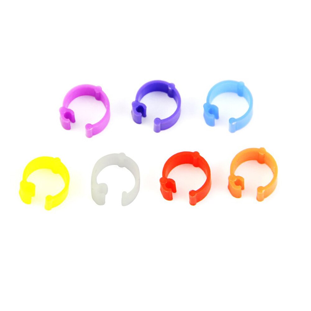 100 stk fugleforsyninger universelt 8mm plastik tilbehør til hjemmet praktisk tilfældig farve havevarighed