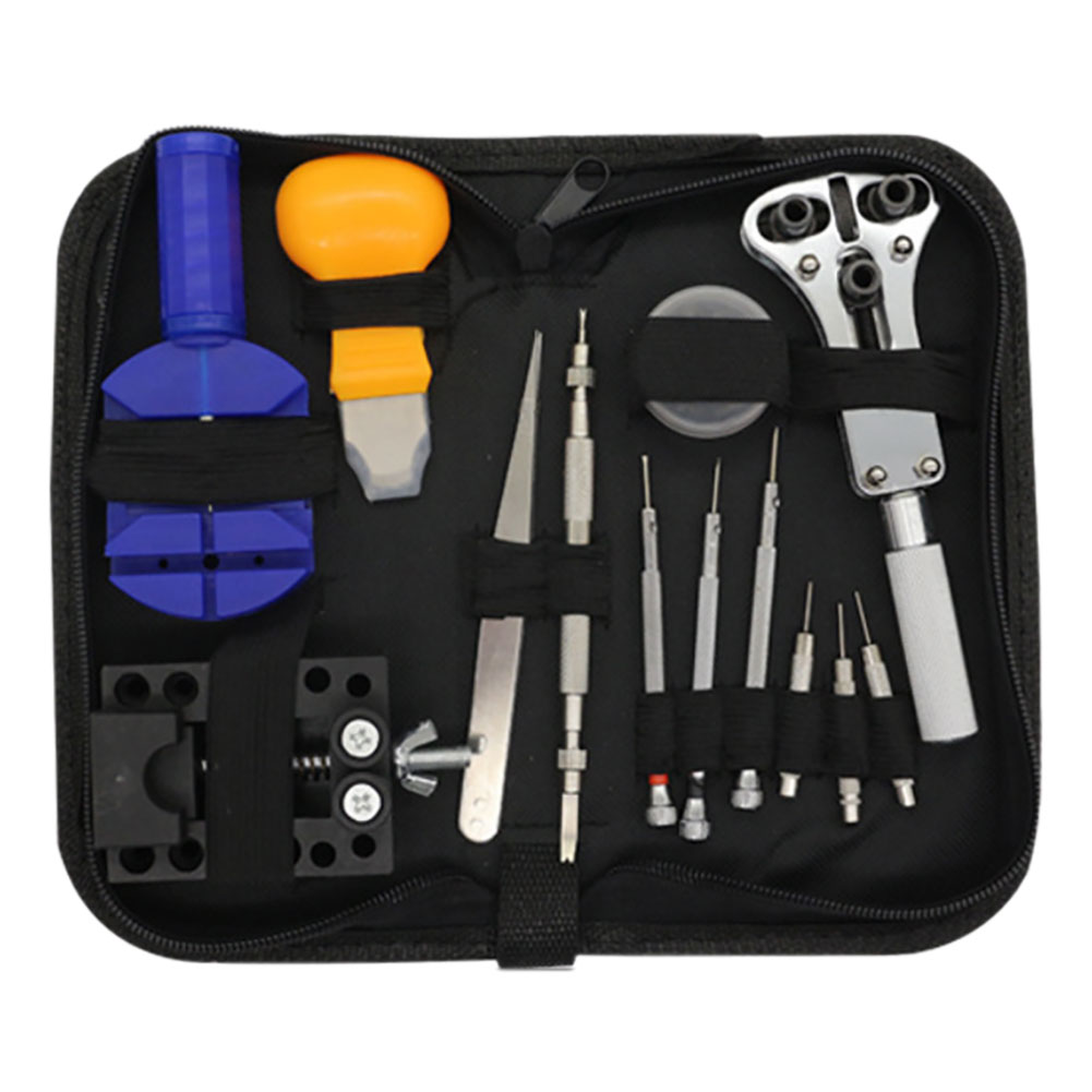 13 stk bord reparasjonsverktøy sett med bordjustering enhet stålbånd klokke fjerning kutt bytte stropp armbånd regulator