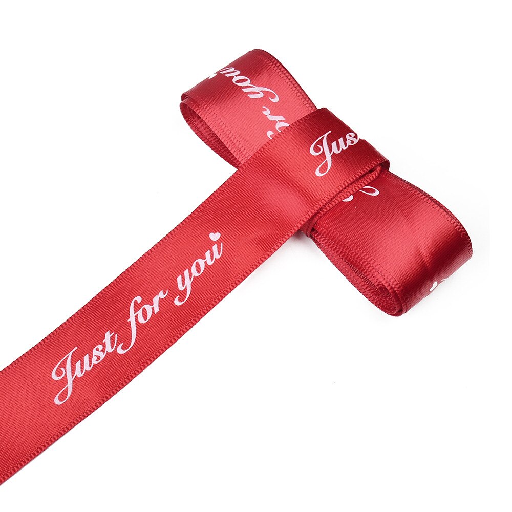 5m 25mm speciaal voor jou bedrukt polyester lint voor bruiloft, feest, kerstdecoratie, doe-het-zelf, knutsel, kaart, inpaklinten, striklinten: Rood