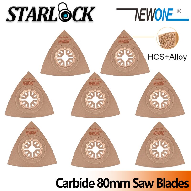 NEWONE Starlock Carbide Triangular Oscillating Saw Bldaes Grit Segmented Saw Blade For Cut Out marble Tile Gap Accessories