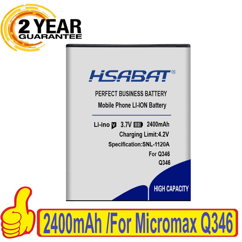 100% Original HSABAT Battery For Micromax Q4202 D340 Q415 Q346 Q334 BQ Strike BQS 5020 BQS-5020 BQS-5020 BQS-5065 BQS 5065