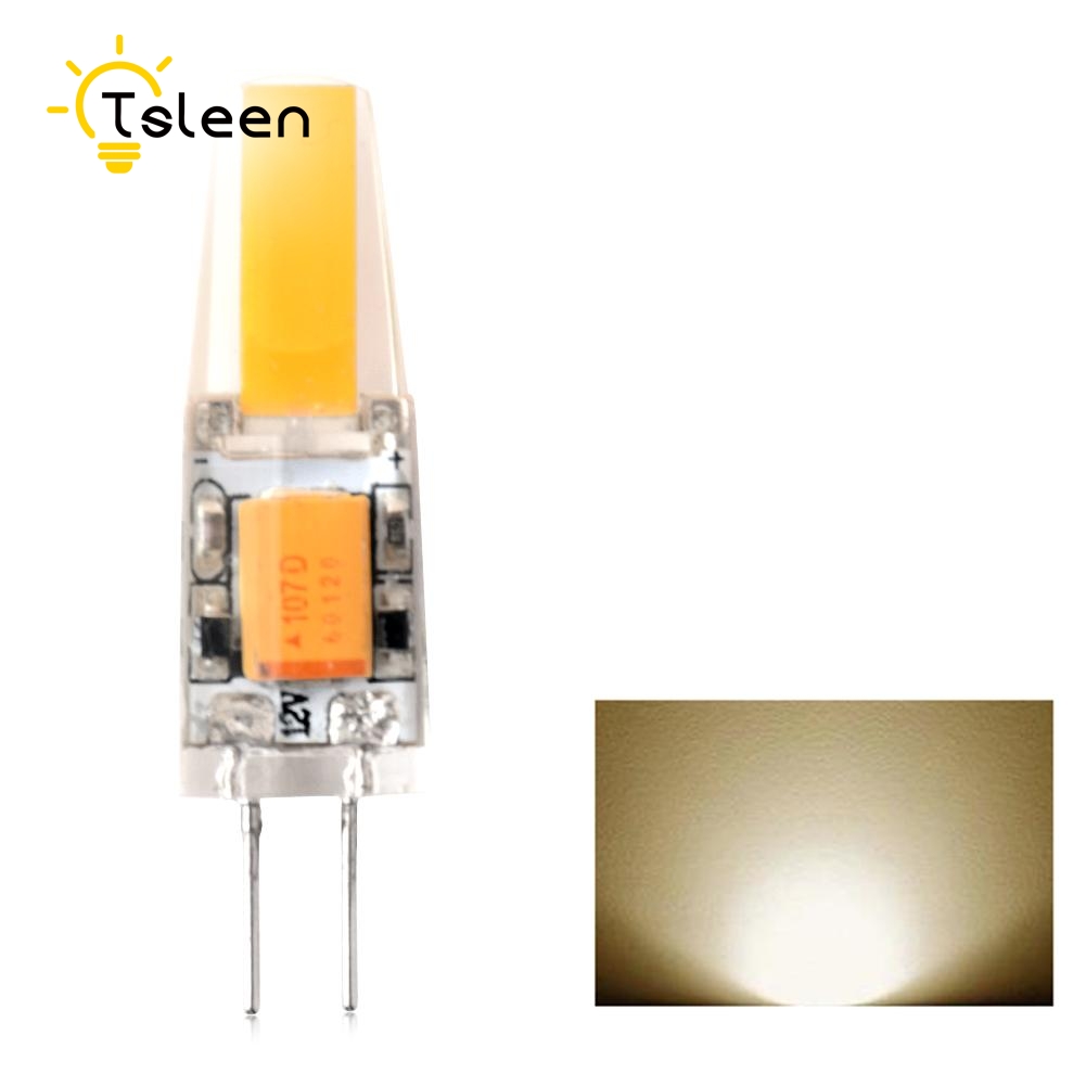 Bombilla Led G4 de 1/4/8 piezas, regulable, CA/DC12-24V, Blanco cálido/frío, 3W, 6W, ahorro de energía, luz de silicona, 360 grados, reemplazo de lámpara halógena: Blanco / changeable / 1 W