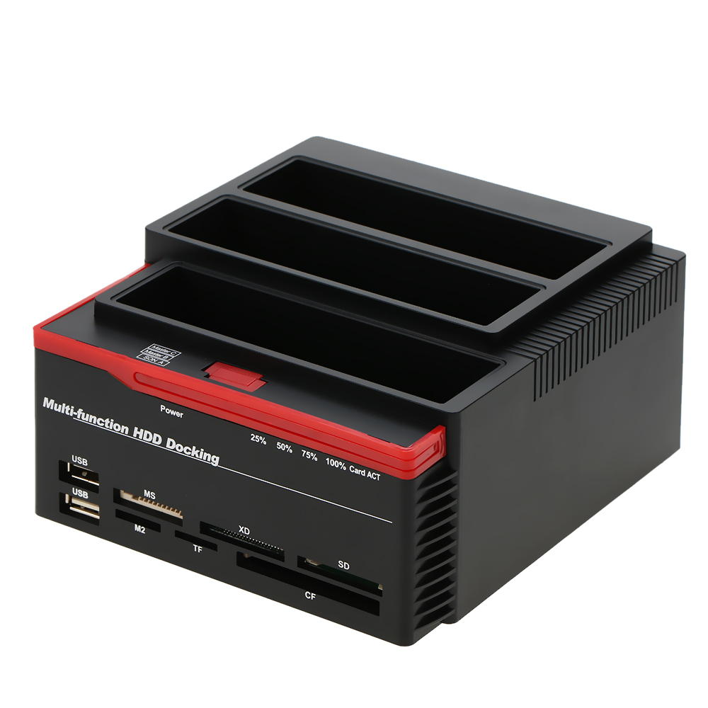 HDD Docking Station Multifunctional 2.5/3.5" IDE&SATA Hard Disk Base USB 3.0 HDD Docking Station Three-bay HDD Docking Station