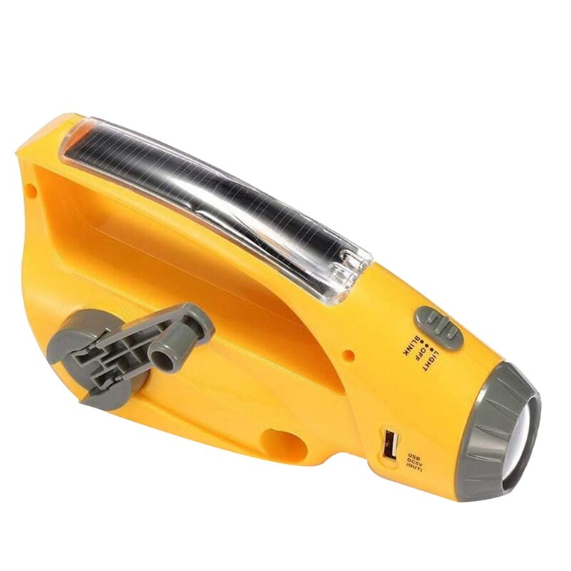 Hand-Crank Emergency Radio, Flashlight, Beacon, Cell Phone Charger