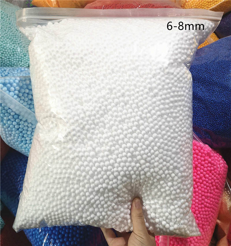 250g Weiß Schaum Bälle Tasche Füllstoff Bett Schlaf Kissen Bohne Taschen Stuhl Sofa Betten Füllstoff Styropor Ball 2-3,5mm/4-6mm/6-8mm: 250g 6-8mm
