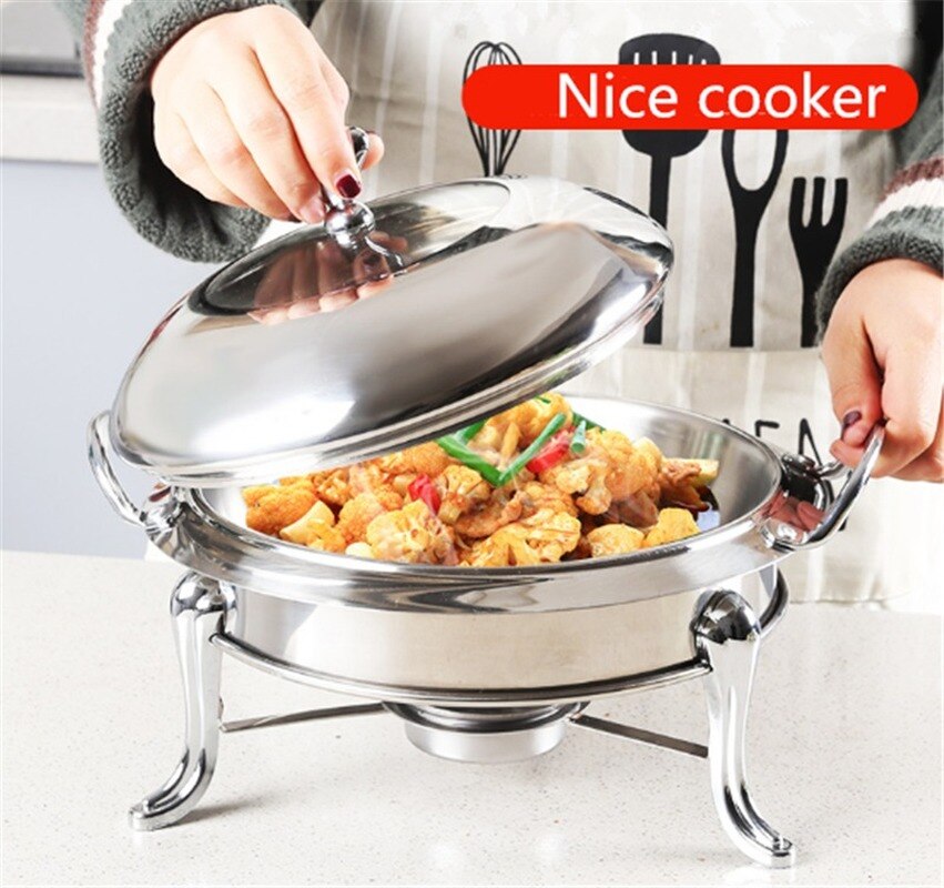 Thickened stainless steel alcohol pot dry pot small hotpot restaurant Pot son hotel commercial household shabu fry pot pot