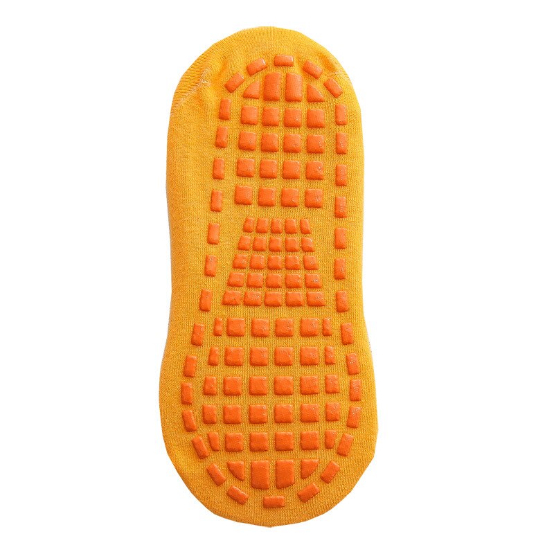 Kids Volwassenen Anti-Slip Sok Trampoline Sok Katoen Ademende Korte Sokken Elasticiteit Sport Jongen Meisje Buiten Kind Sokken: 5-12 Years old / ginger