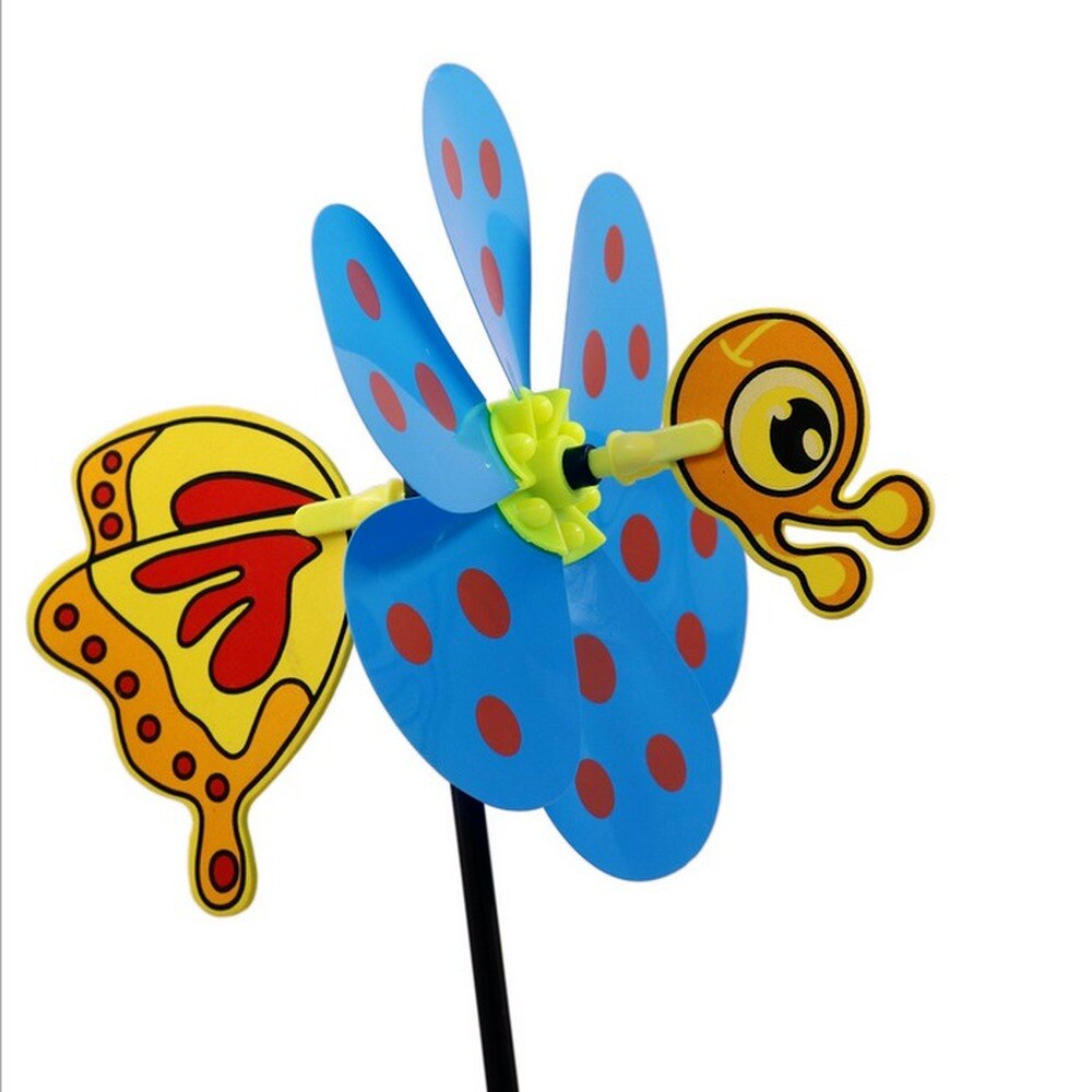 1Pc Kleurrijke 3D Leuke Handgemaakte Baby Insect Decoratie Wind Spinner Windmolen Speelgoed Voor Tuin Yard Outdoor Klassieke Speelgoed Kids