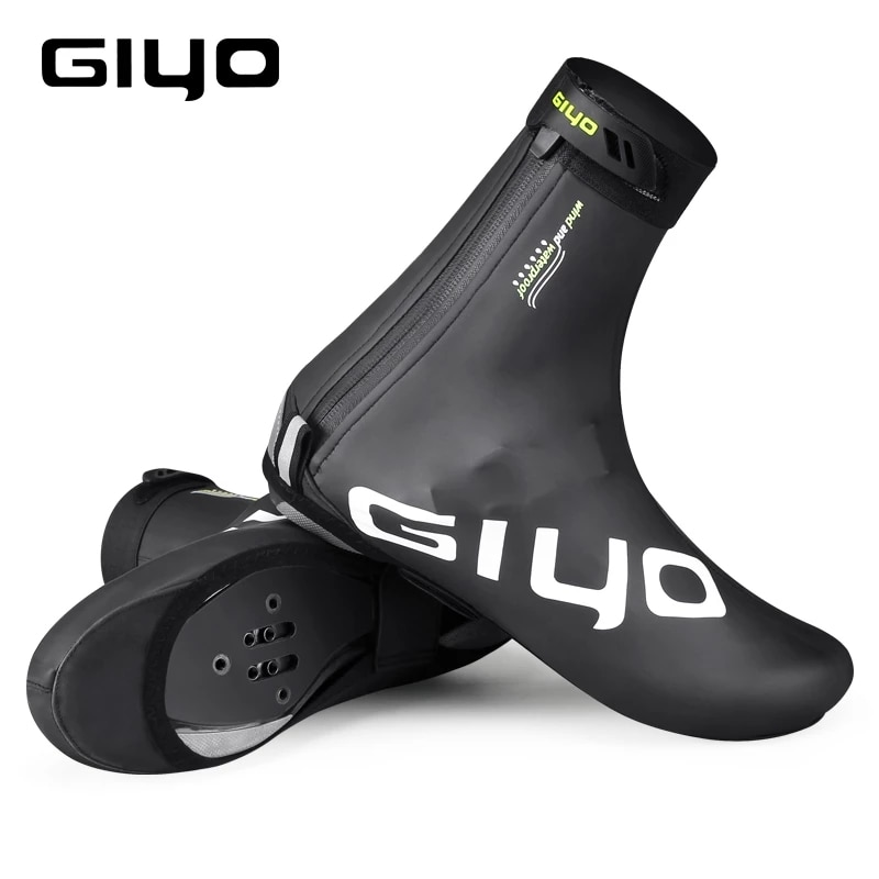 GIYO Fahrradüberschuhe Fahrradschuhüberzüge MTB Fahrrad Anti-Rutsch-Halbzehenwärmer Reflektierender Schutz Wasserdicht Winddicht Winter
